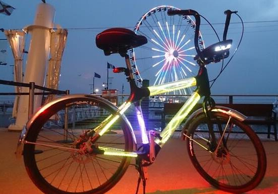 3D打印帮助打造功能强大的发光自行车