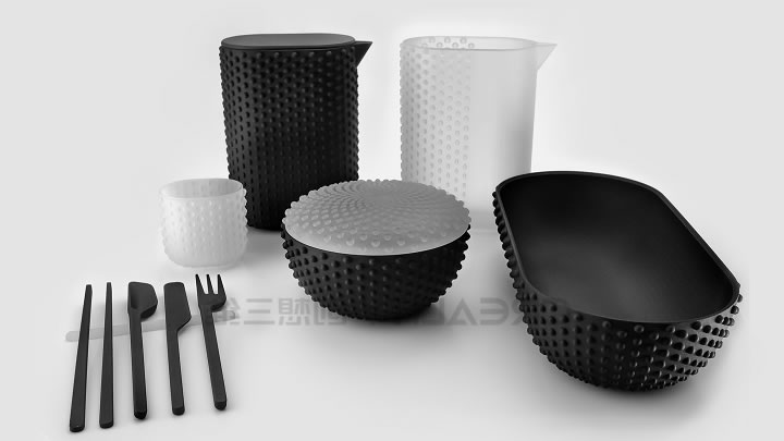 3D打印餐具套装系列