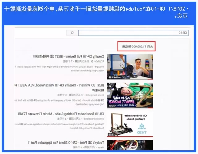 CR-10 V2 3D打印机在国际教程上千万条
