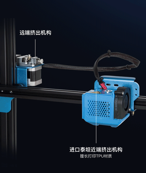 CR-10 V2 3D打印机进口泰坦近端挤出机构