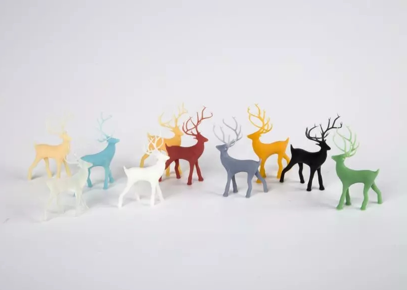 3D打印机打印完成后的效果展示图