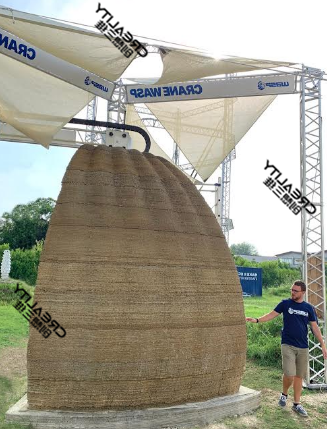 3D打印机建造栖息地的模型