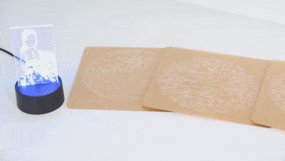 3D打印机精细打印各种人像模型