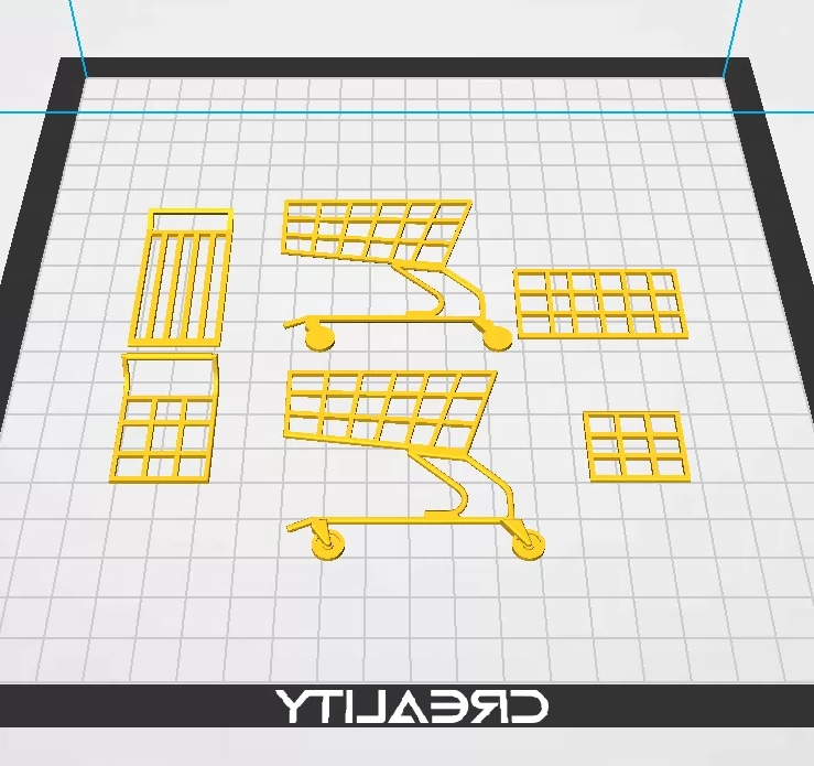 3D打印机购物车模型零件