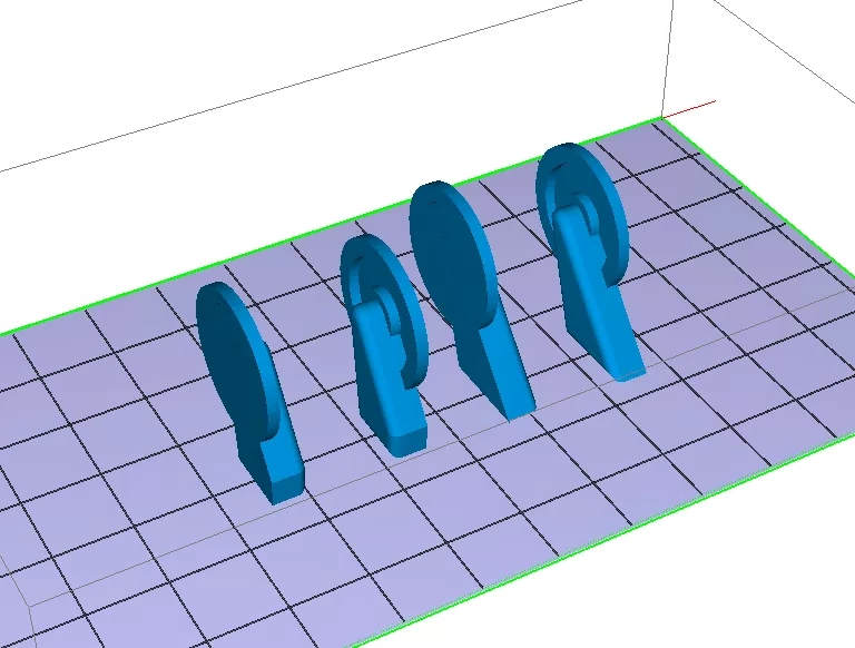3D打印机购物车模型滑轮零件