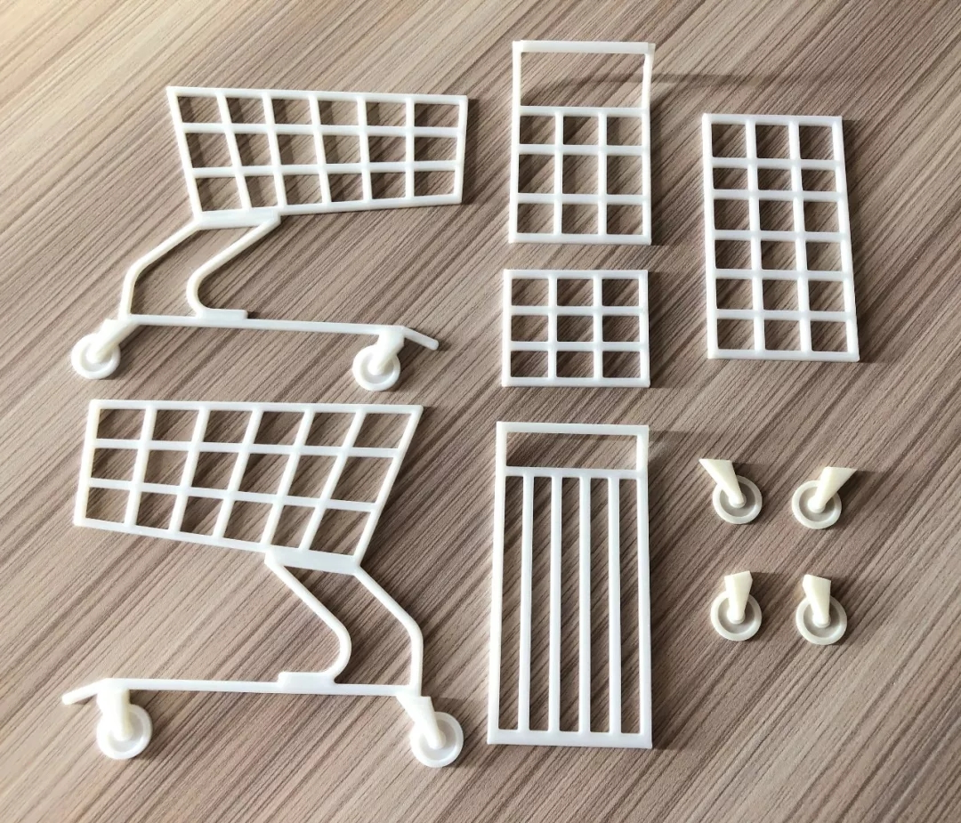 3D打印机模型购物车全部零件展示