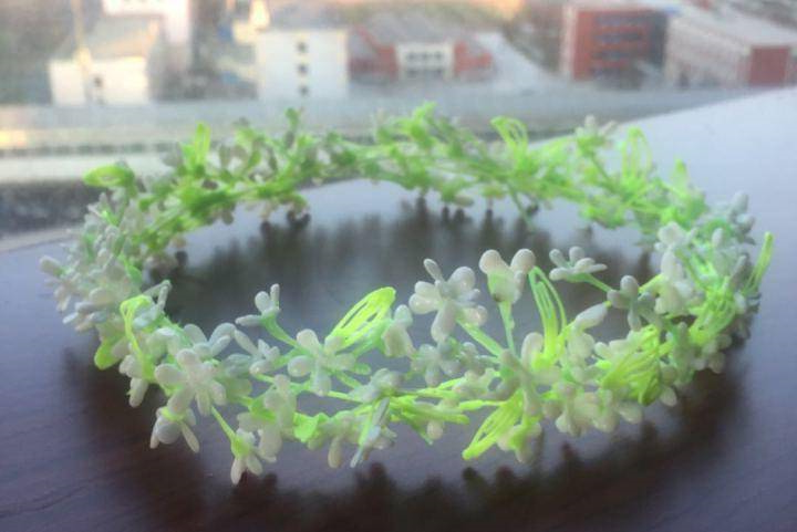 3D打印笔绘制_可带式花圈